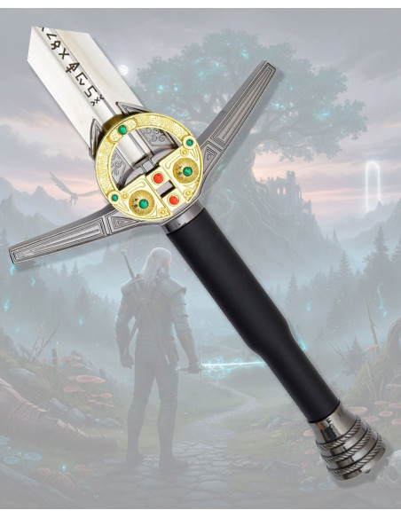 Dekorativ sværd inspireret af Geralt...