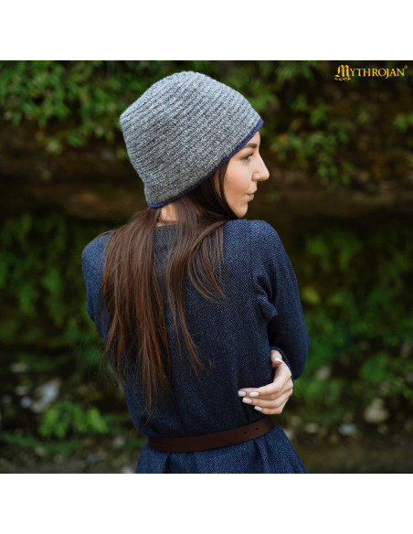 Gorro medieval nórdico en lana modelo...