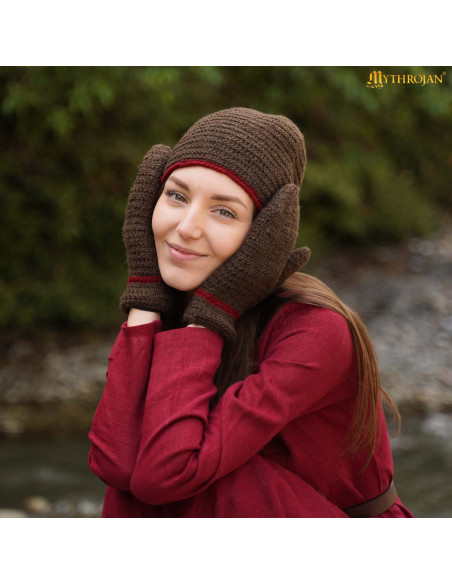 Gorro medieval nórdico en lana modelo...