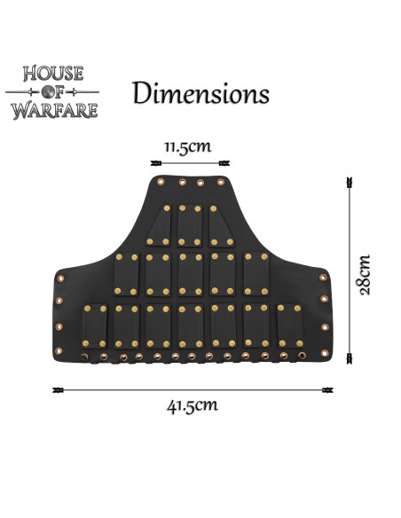 Middelalderlige skulderpuder i sort...