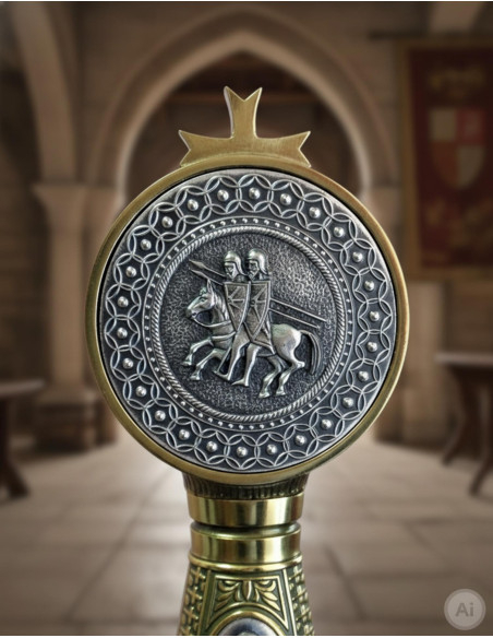 Espada templaria decorada