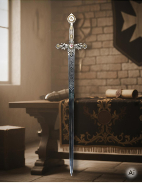 Dekoreret templarsværd