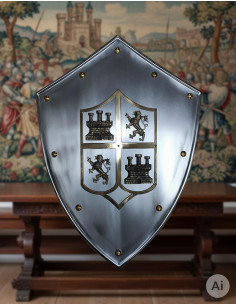 Castilla y León middelalderlig skjold