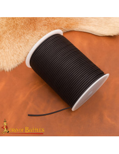 Schwarzes Lederband, 100 Meter