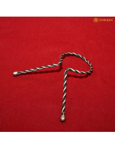 Soporte de acero enroscado para cuernos vikingos-celtas