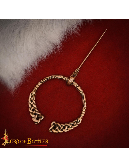 Broche medieval vikingo entrelazado,...