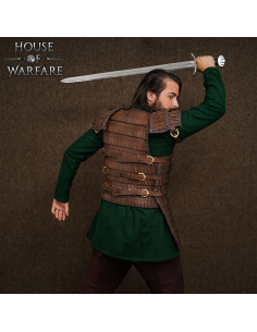 Viking Lamellar Harnass in Bruin Leder (3 mm) 2
