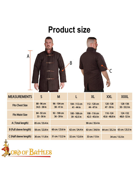 Brauner mittelalterlicher Gambeson...