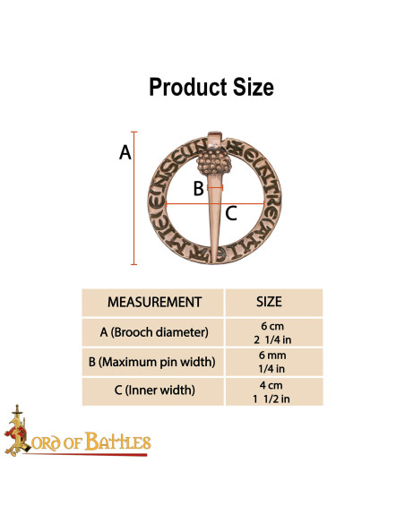 Nördlicher mittelalterlicher Brosche...
