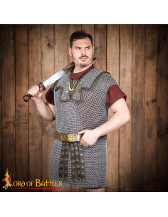 Cota de malla Lorica Romana Hamata en acero (16 g.)