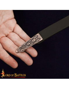 Vikingergürtelspitze mit Knoten-Design, antikbronze 2