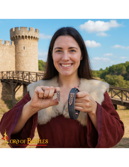 Vikingriempunt met knoopdesign,...