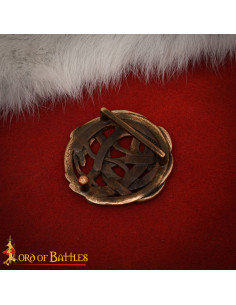 Hebilla vikinga serpiente para cinturón, en bronce... 2