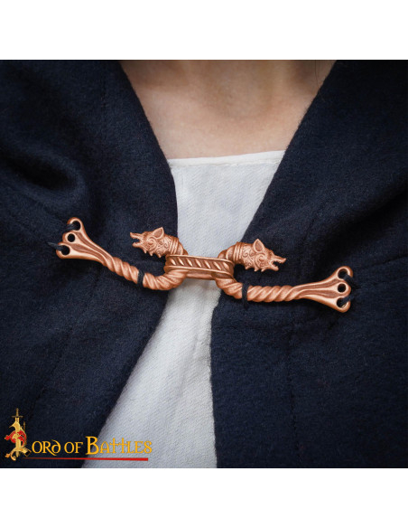 Viking Cape Sluiting met Wolf Ontwerp...