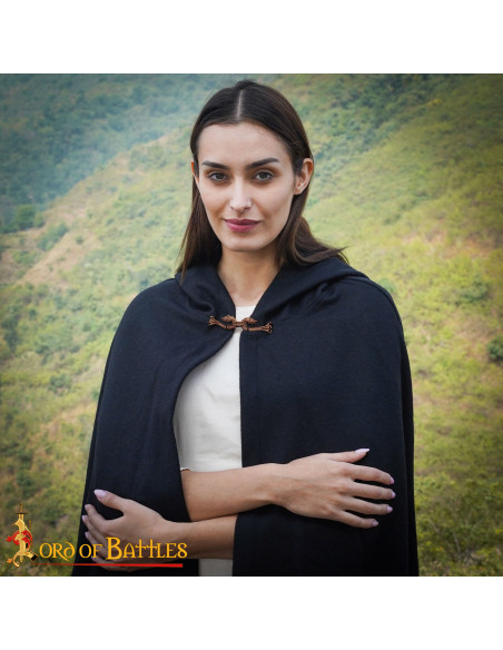 Cierre de capa vikingo diseño lobos,...