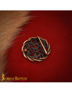 Hebilla celta para cinturón en bronce macizo envejecido 2