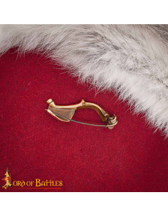 Römische Fibula der Jahrhunderte I-II aus patiniertem Bronze 2