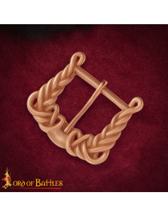 Vikingebroche van de 9e-10e eeuw met knoopdesign in brons