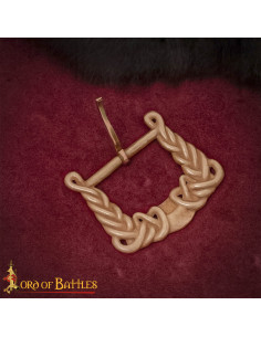 Vikingebroche van de 9e-10e eeuw met knoopdesign in brons 2