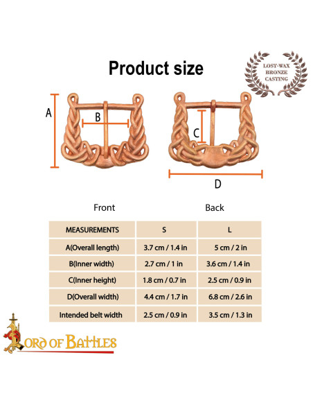 Hebilla vikinga Siglos IX-X diseño...
