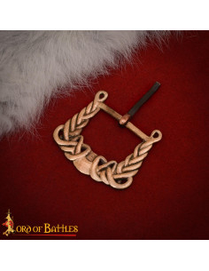 Hebilla vikinga Siglos IX-X diseño nudos en bronce... 2