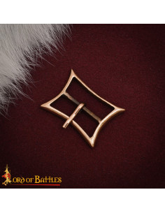 Hebilla medieval rectangular Alta Edad Media, bronce... 2