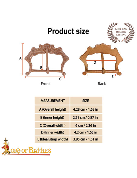 Hebilla medieval nórdica Siglos IX-XI...