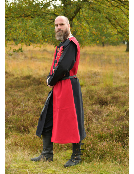 Middeleeuwse ridder tabard met leeuw...