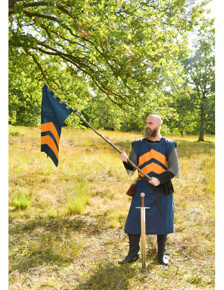 Estandarte medieval de rayas,...