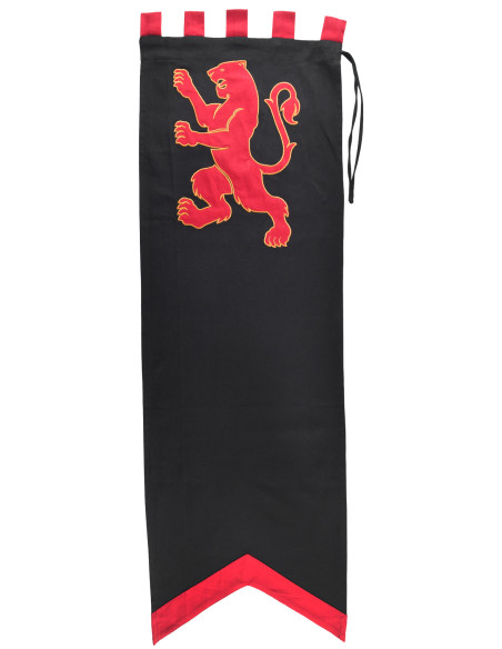 Middelalderbanner med løvedesign,...