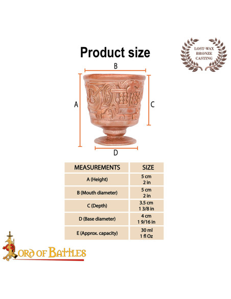 Kleine mittelalterliche Becher des...