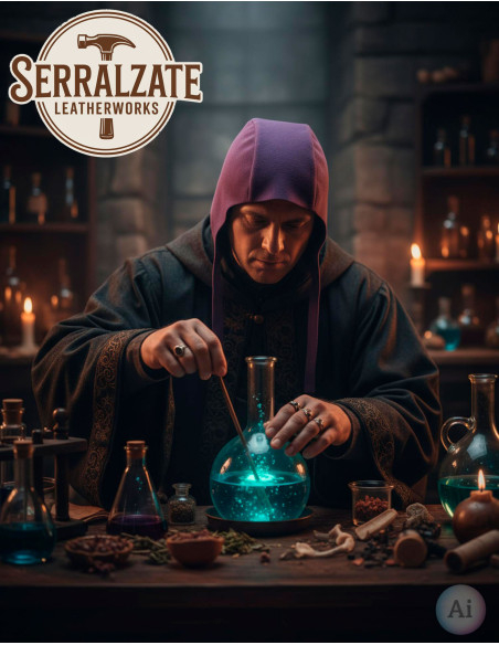 Mittelalterliche Kapuze aus Leder...