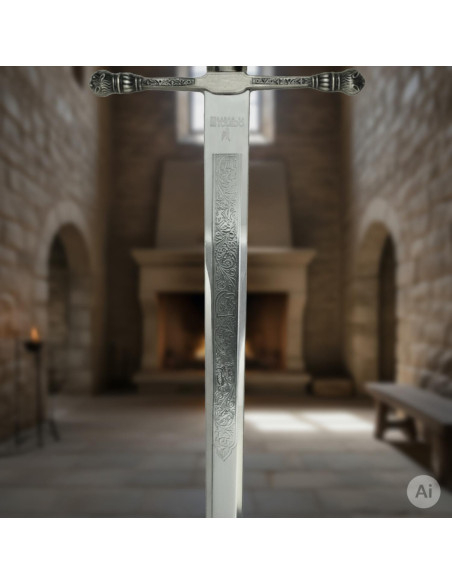 Espada Carlos V, acero inoxidable
