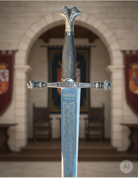 Carlos V zwaard, roestvrij staal