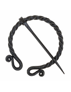 Handgeforgeerde Romeinse Omega Broche