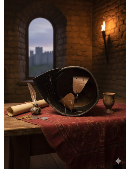 Zwart herenhelm met afneembare vizier...