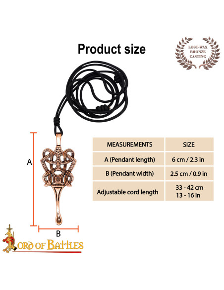 Massieve Bronzen Keltische Hanger met...