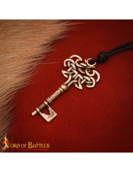 Viking sleutelhangertje van brons,...