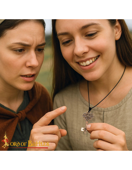 Viking sleutelhangertje van brons,...