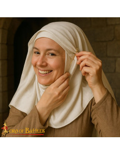 Set van 6 middeleeuwse kledingspelden in messing 2