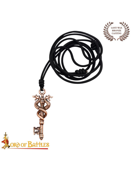 Sleutelhanger met draken sleutel in...