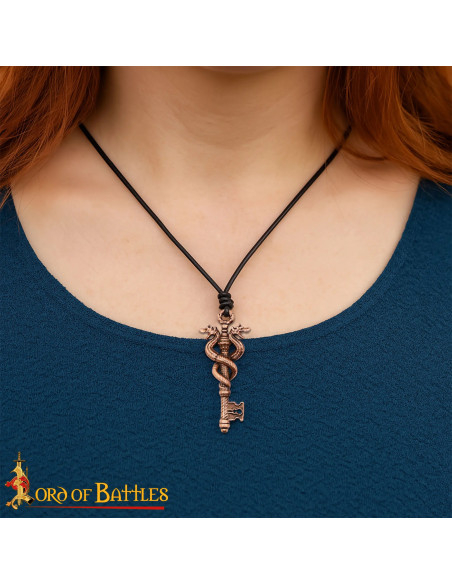 Drachen-Schlüsselhänger aus Bronze...