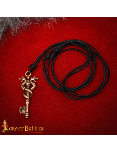 Colgante llave dragón bronce poder...