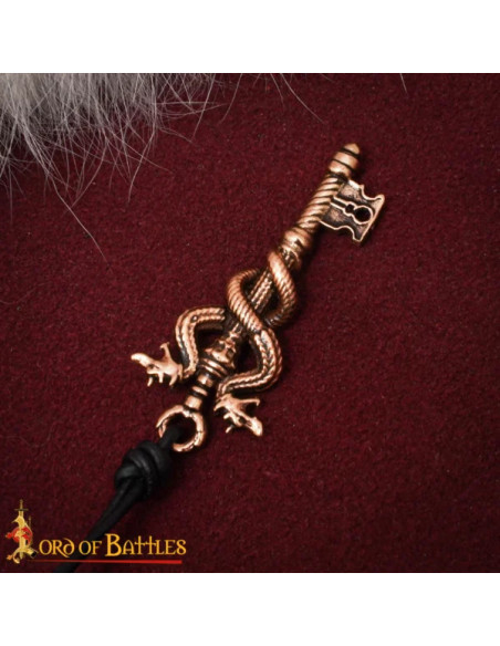 Drachen-Schlüsselhänger aus Bronze...