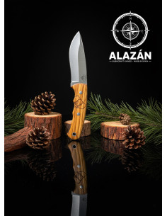 Cuchillo de Aventura Cudeman Alazán en Olivo