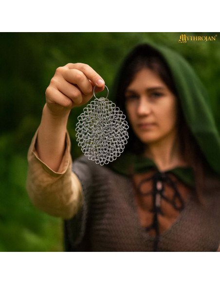 Nøgleholder i rustfri stål med...