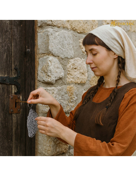 Nøgleholder i rustfri stål med...