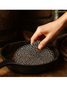 Middeleeuwse stressball sleutelhanger van roestvrij staal... 2