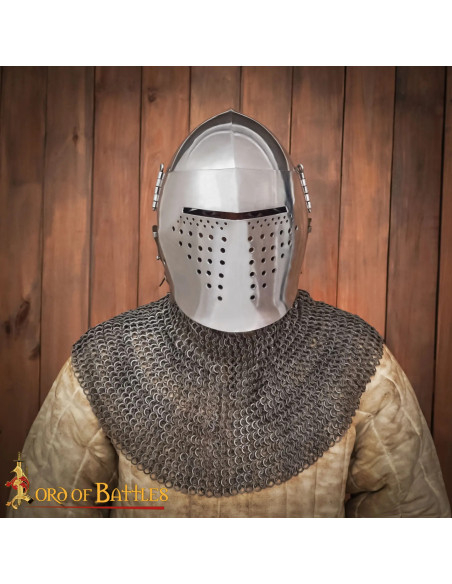 Gorjal medieval cota de malla acero...