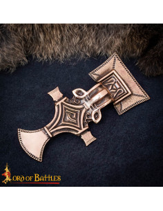 Lombardisk Broche i Bronze fra det 6. århundrede,...